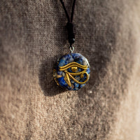 Orgonite Pendant Eye of Horus in Stone Chips 4