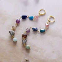 Earrings "Wellness Cascade of the 7 Chakras" 3
