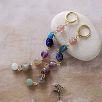 Earrings "Wellness Cascade of the 7 Chakras" 5