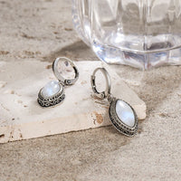 "Moonlight" Earrings in Moonstone 6