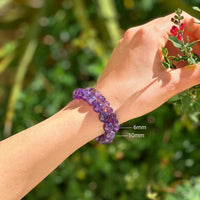"Calming Symbol" Bracelet in Amethyst 6