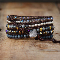 "Mastery Symbol" Wrap Bracelet in Onyx 4