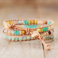 Bracelet Wrap "Sweetness of Amazonite" 3
