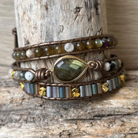 Labradorite Wrap Bracelet "Symbolic Protection" 5