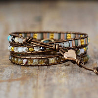 "Symbolic Protection" Labradorite Wrap Bracelet 4