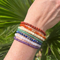 "Opening of the 7 Chakras" Natural Stone Bracelet Set 4