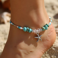 Turquoise Starfish Ankle Bracelet 4