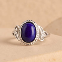 Adjustable Ring "Celestial Harmony" in Lapis Lazuli 1