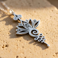 "Lotus Unalome" Pendant 3