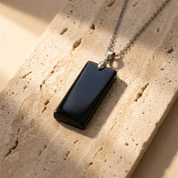 "Elegance & Power" Pendant in Tiger's Eye or Black Obsidian 4