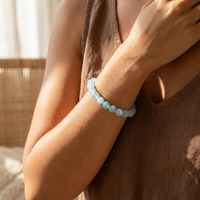 "Bonheur" Bracelet in Aquamarine 2