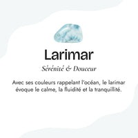 Adjustable Ring "Inner Lagoon" in Larimar Stone 5