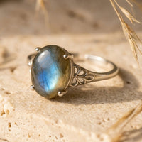 "Amara" Labradorite Ring 1