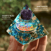 Orgonite "Refuge" in Amethyst & Blue Quartz 3