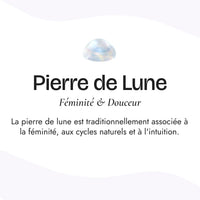 Adjustable Ring "Selene" in Moonstone 6