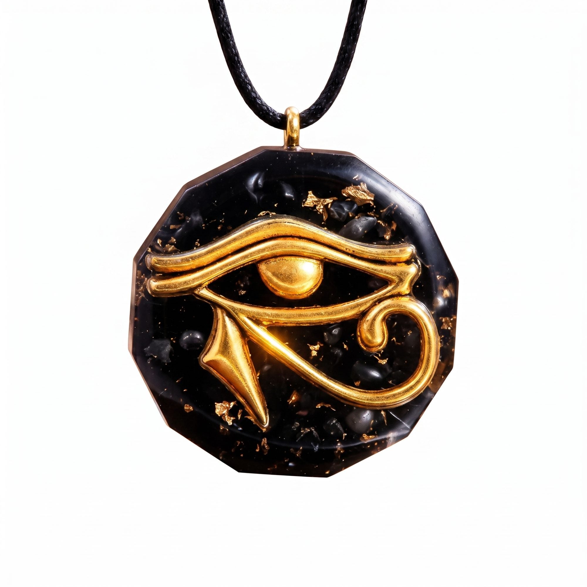 Orgonite Pendant Eye of Horus in Stone Chips